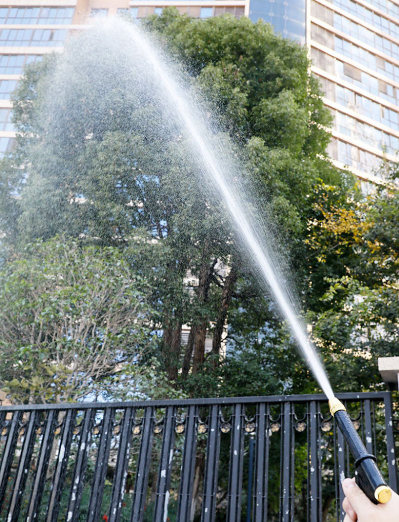 High-Pressure Car Wash Water Gun Set with Telescopic Hose & Foam Nozzle