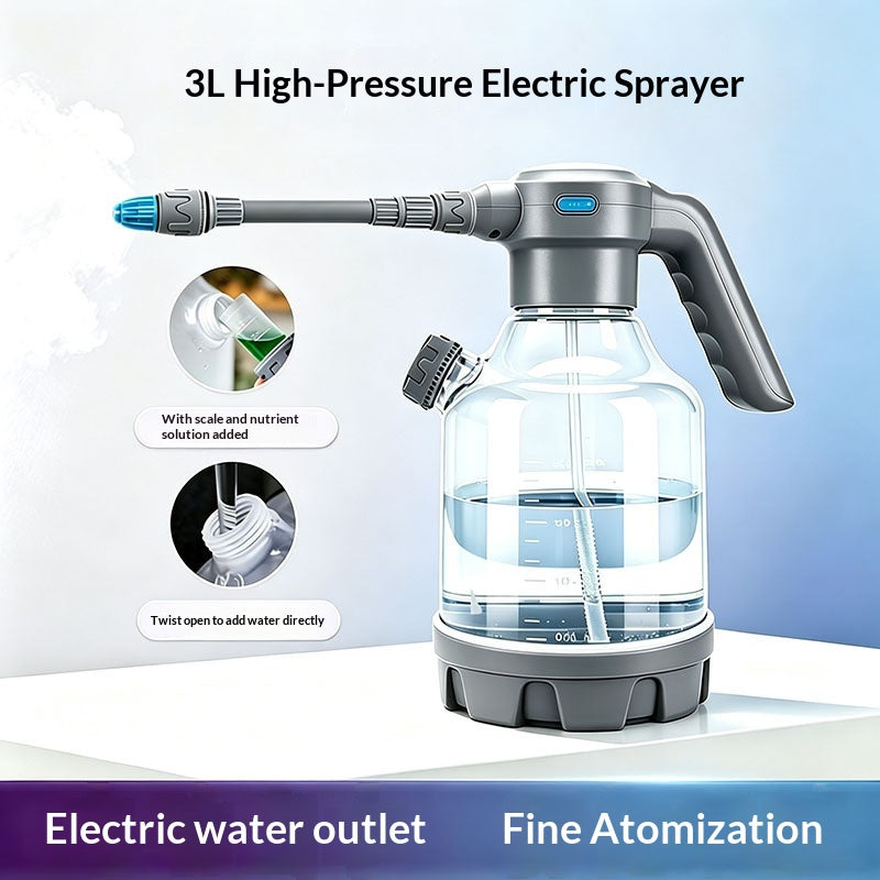 3L Plastic Electric Pressure Sprayer Watering Can