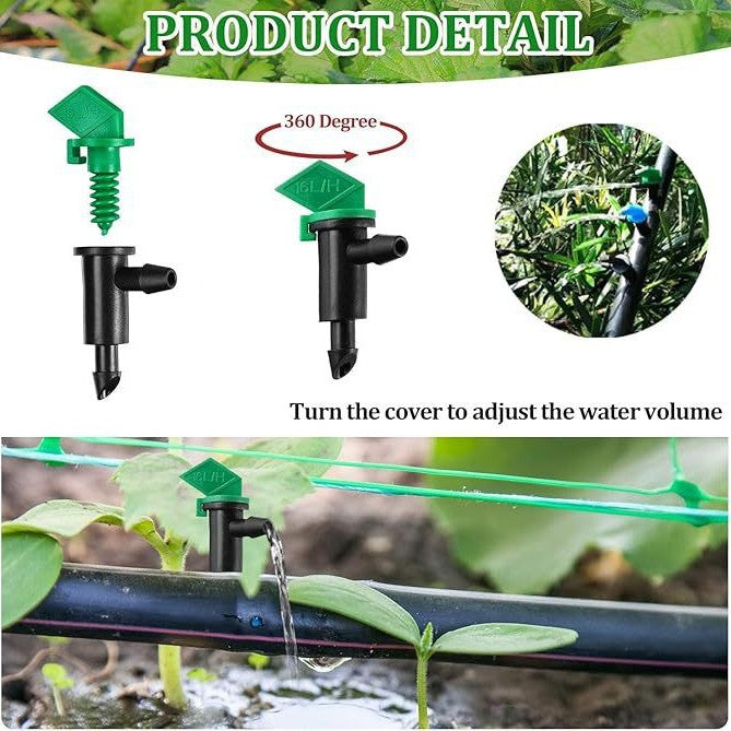 Plastic Drip Irrigation Drippers (Detachable, Washable)