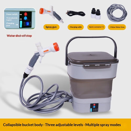 12-Liter Foldable Electric Garden Sprayer Shower (Plastic)