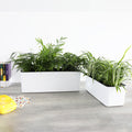 Rectangular Plastic Self-Watering Lazy Planter for Balcony Vegetables