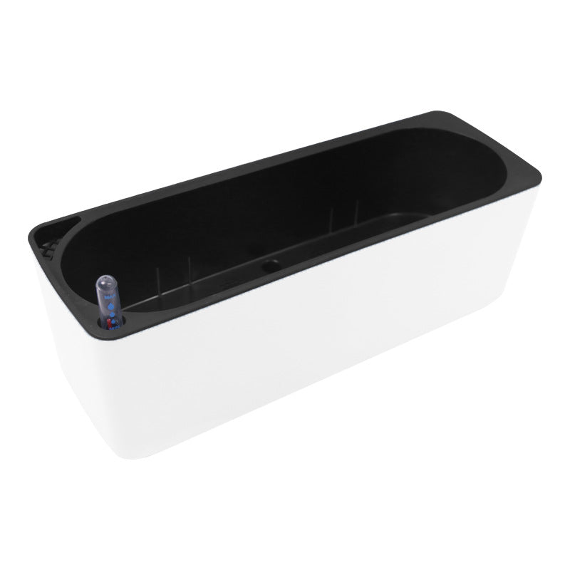 Rectangular Plastic Self-Watering Lazy Planter for Balcony Vegetables
