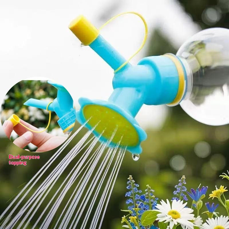 2-in-1 Plastic Watering Sprinkler Nozzle for Garden Flowers