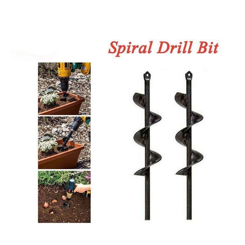 Garden Soil-Aerating Auger Twist Drill Bit (Metal)