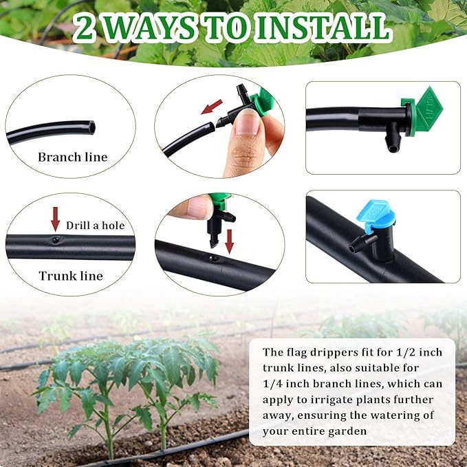 Plastic Drip Irrigation Drippers (Detachable, Washable)